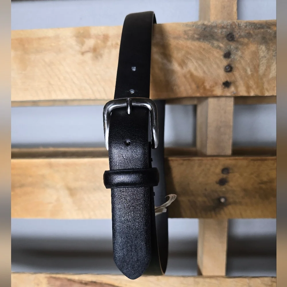 Kids faux Leather Belt Size:L Color: Black